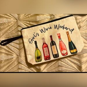 NEW Girl’s Wine Weekend cosmetic bag